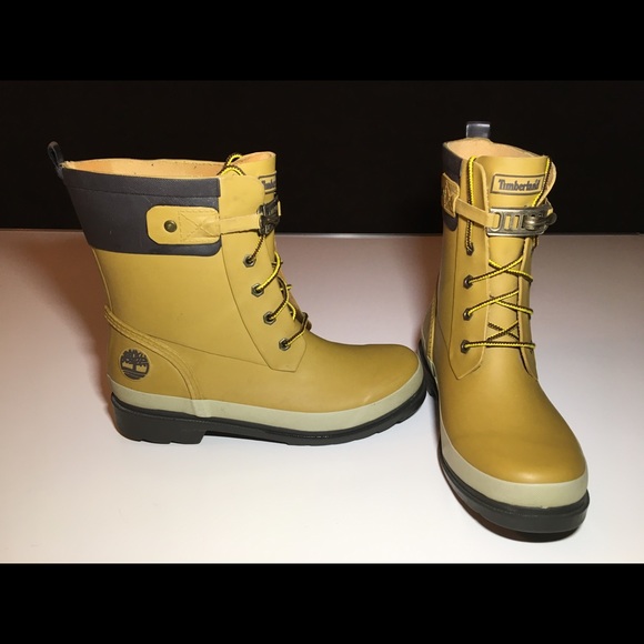 Timberland Rain Rubber Ankle Boots Women's SZ US 9 - Picture 3 of 8